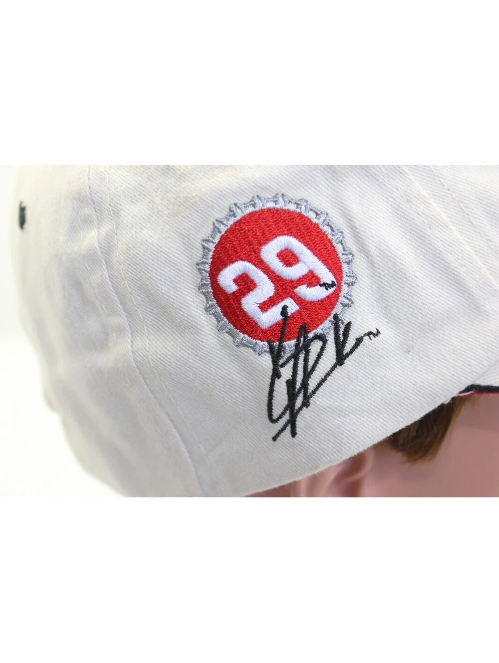 Vintage 2003 Coca Cola NASCAR Kevin Harvick #29 Cream Hat Baseball Cap Unused